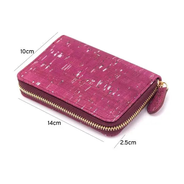 Wallet Wine red with silver MC-2041