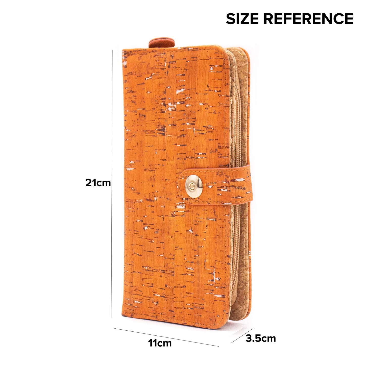 Wallet Tangerine with Magnetic Closure MC-2062-C