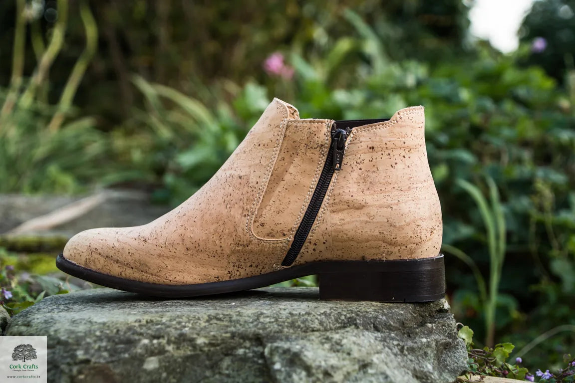 Boots made of cork Ankle with Zipper MC-6500